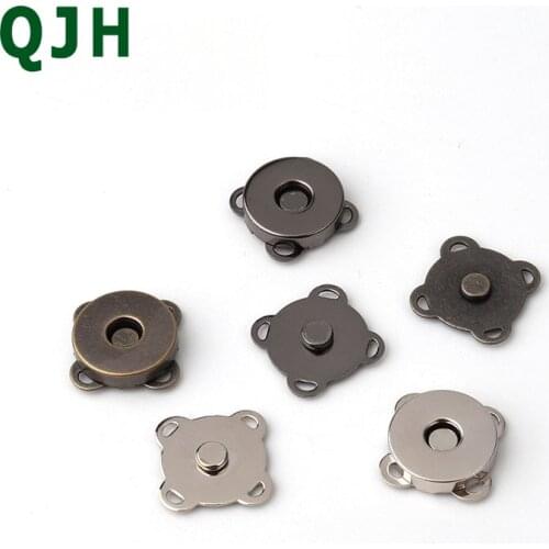 Lucia crafts 5pcs/lot 10mm 14mm 18mm Magnet buckle Metal Snap Fasteners Buttons DIY Sewing Clothing Leather bag Accessories