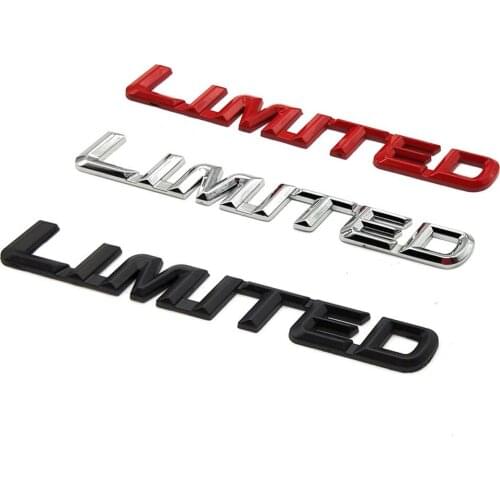 3D Metal LIMITED Car Sticker Emblem Logo for Universal Cars Moto Bike Decorative Accessories