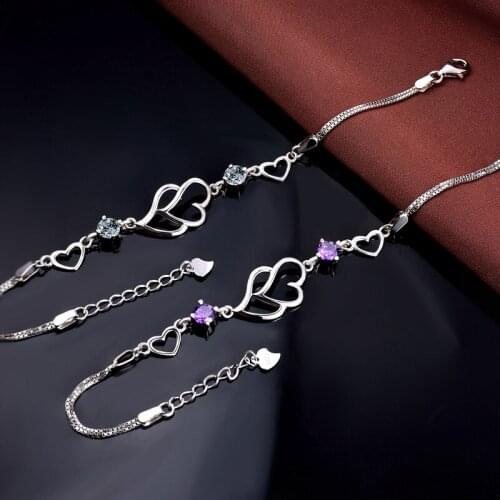 Fashion Bracelet For Women Genuine 925 Sterling Silver Bracelet Jewelry Accessories Anniversary Gift For Lady Party Decoration