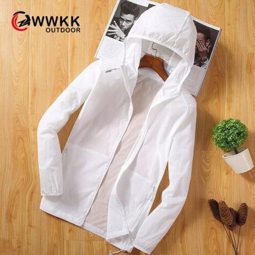 WWKK Men/Women fishing Clothing Hiking Jacket Softshell Sun UV Protection Coats Waterproof Outdoor Quick Dry Hooded Coat Jackets