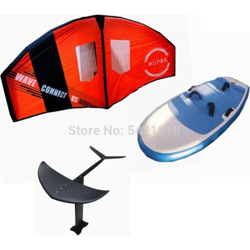 3pcs set Wing Foil + Hydrofoil + Inflatable Foil Board ,Kite Surfing Set .Top Quality