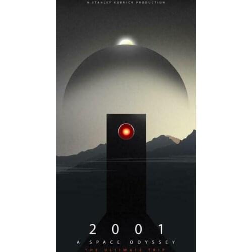 2001 A SPACE ODYSSEY EYE DESIGN Movie Art Film Print Silk Poster Home Wall Decor 24x36inch