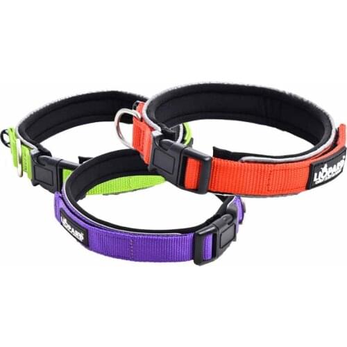 Adjustable Nylon Dog Collar Reflective Pet Collar Dog Training Outdoor With Comfortable Padded