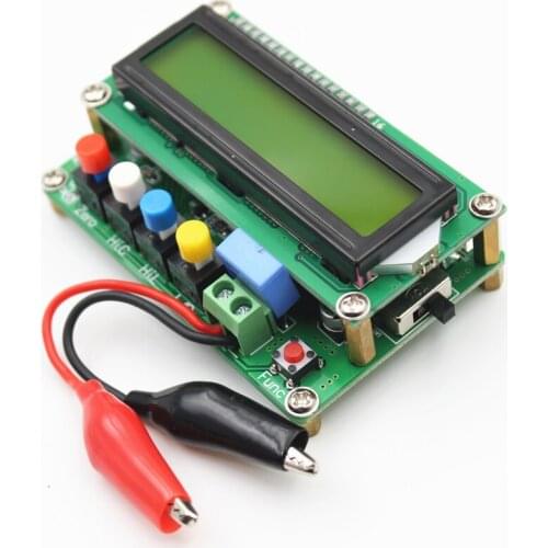 High Precise Digital LCD Capacitance meter inductance table TESTER LC Meter Frequency 1pF-100mF 1uH-100H LC100-A + Test clip