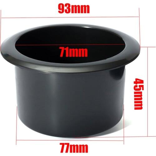 1Pc Car Cup Holder Black Camper Drink Interior Plastic Water Practical