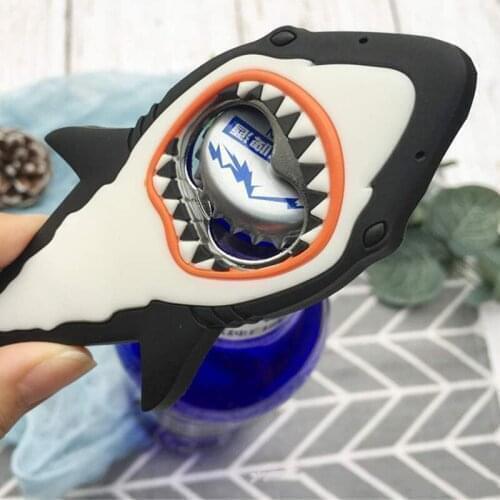 1 Pc Magnet Shark Shaped Bottle Opener Magnetic Fridge Stickers Beer Opener Opening Bottle Cap Bar Tools