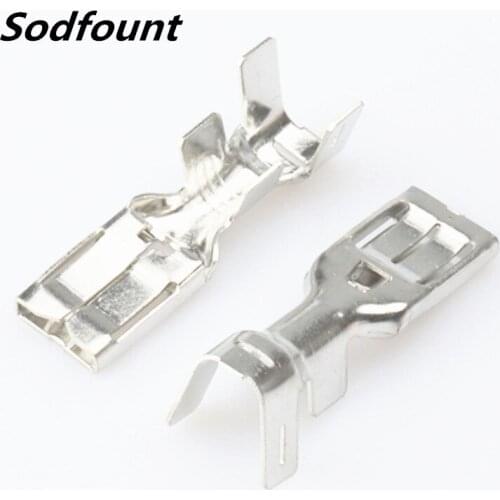 100pcs H62 brass tinned 8.0mm automotive terminal Automotive connector female terminal DJ628A-8D