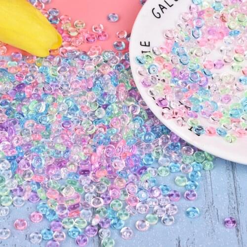 70g/Bag DIY Slime Colorful Beads Fluffy Hand Gel Additives Supplements Ball Slime Supplies Slices Fish Tank Decorative toy Gift