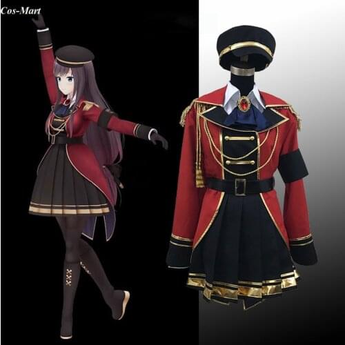 Anime VTuber Overidea Shiki Cosplay Costume Fashion Lovely SJ Uniform Unisex Activity Party Role Play Clothing Custom-Make Any
