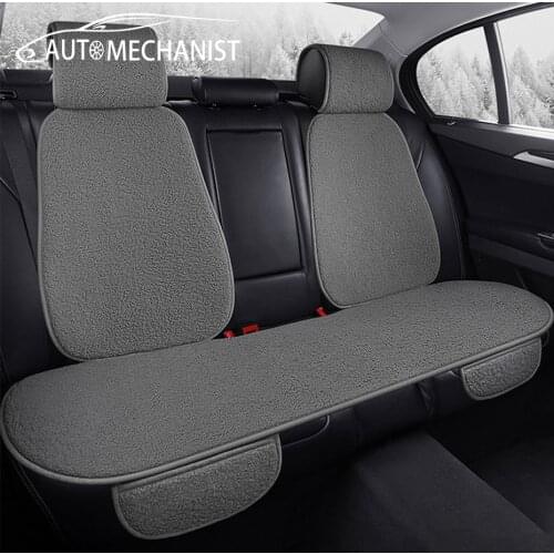 Faux fur Car Seat Cover Autumn Winter Car Interior Covers Auto Seat Protection Cushion For Peugeot 206 Bmw F10 Golf 4 Accessori