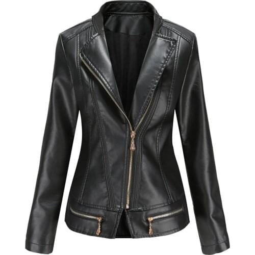 Conncozy Womens Fashion Leather Jackets
