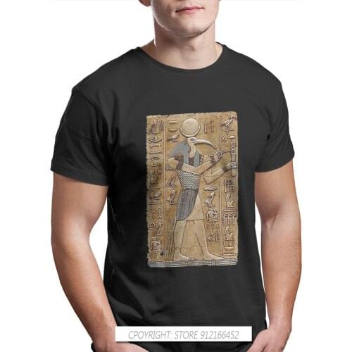 Egyptian Ancient Egypt Culture Thoth -Ancient Ian Deity T Shirt Men Vintage Clothing Top Cool Tshirt Graphic