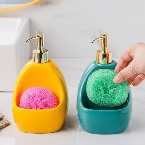 Ceramic Lotion Bottle Household Portable Lotion Bottle Bathroom Shower Gel Shampoo Shampoo Facial Cleanser Dispensing Bottle