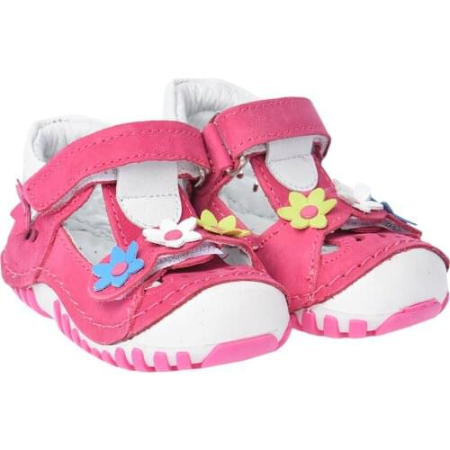 Kiko Kids Teo 115% 100 leather Orto pedik velcro Female Child Shoes