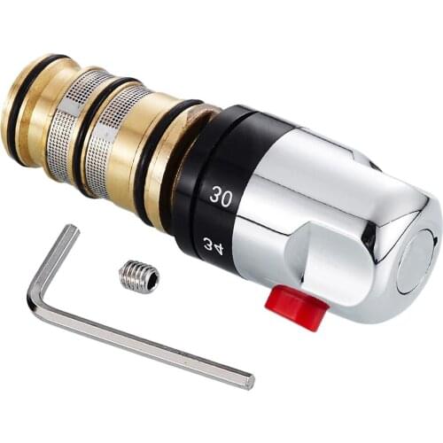 Brass Thermostatic Bath Mixer Shower Valve Tap Faucet Spool Replacement Cartridge Valve Handle