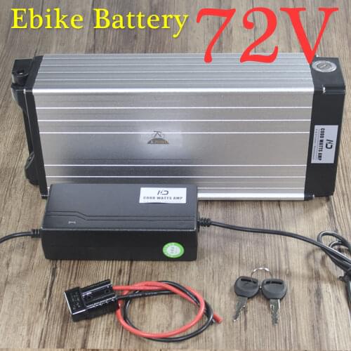 72V electric scooter ebike lithium ion battery 72V 1000W Rear rack battery