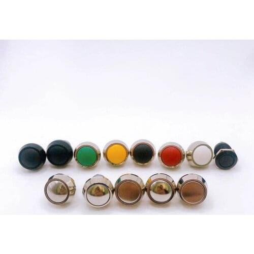 Metal Button Switch 12mm Full Oxidation Color Self Reset / Self Locking Waterproof Inching Screw Welding Foot / Screw Foot