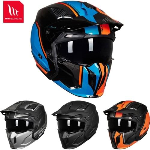 MT Off Road Motorcycle Helmet Personality Modular Changeable Moto Motocross Helmets DOT ECE Approved Men Women Motorbike Casco