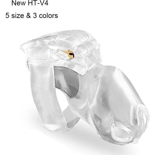 New Chastiry Cage Cock Cage For male, Male Chastity Device 5 Size Penis Lock Cuckold 4 Cock Ring Pink Chastity Sex Toys For Men