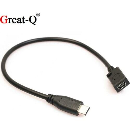 Great-Q New Type C USB 3.1 Male to Mini USB Female Charging Data Cable for Nexus 6P