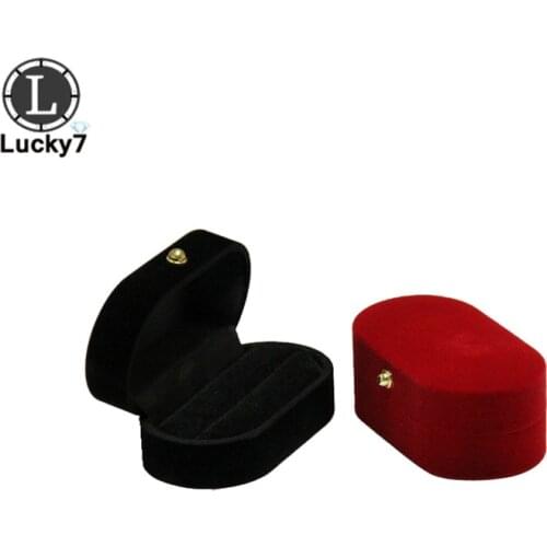 Oval Single Double Ring Jewelry Box Proposal Ring Gift Box Wedding Pair Ring Earring Packaging Storage Box For Jewelry Display