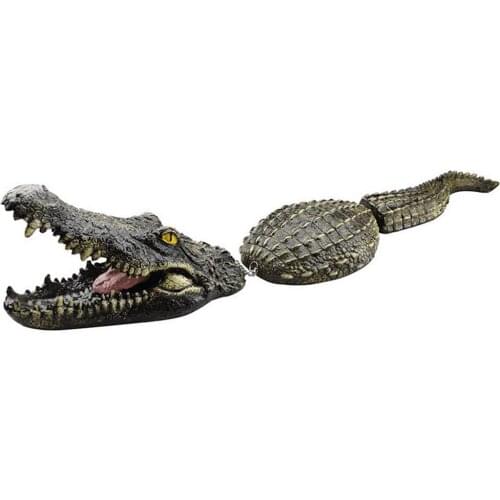 Floating Crocodile Ornament Simulation Alligator Statue Funny Water Decor for Pool Pond Garden