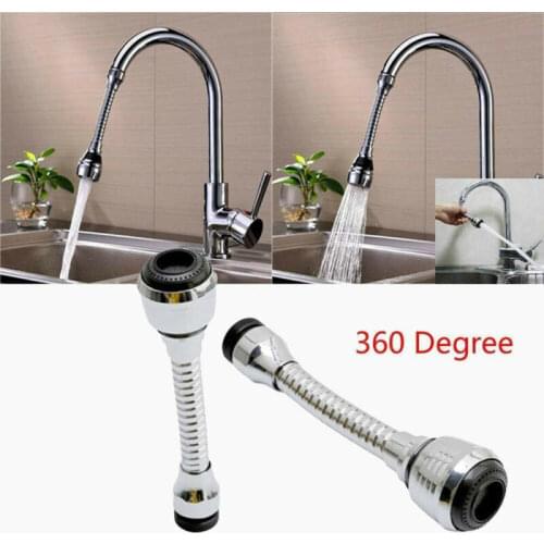 2020 New Stainless Steel 360 Rotate Faucet Aerators Faucet Water Bubbler Home Kitchen Saving Tap Head Filter Spray Nozzle