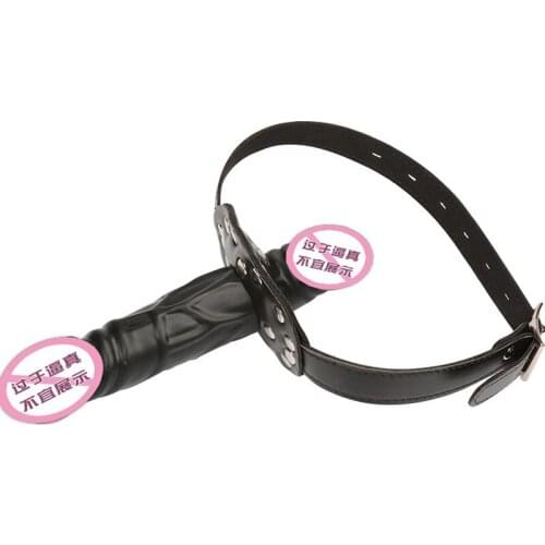 Sex Games Real Penis Dildo Mouth Gag Oral Realistic Pussy Mouth Plug Penis Gag Big Dildo Bondage Masturbator Sex Toys For Woman