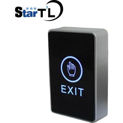 NO/NC/COM Touch Exit Button Wall Mount Exit Button Push Door Release Exit Button Switch For Access Control System