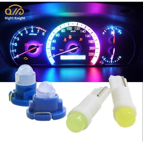Night knight 10pcs Wedge Instrument Dashboard Lights T5 T4.7 T4.2 T3 SMD Car Meter LED Bulbs Motorcycle Lamps All Auto