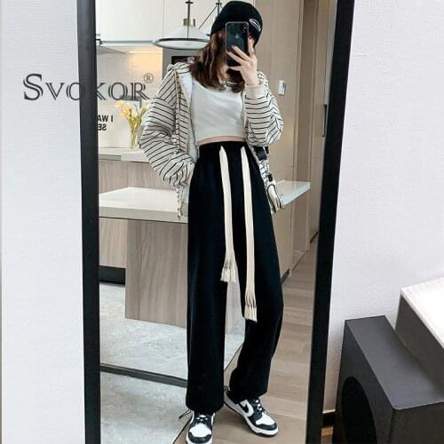 Женские брюки широкие SVOKOR China At AliExpress