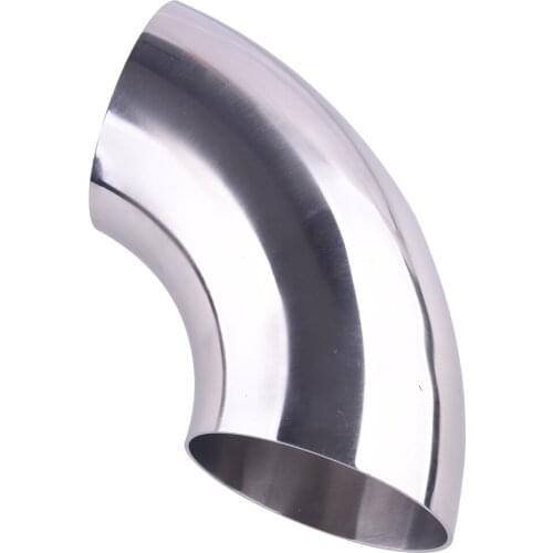 Universal 4" 102mm Stainless Steel Car 90 Degree Bend Elbow Exhaust Pipe Fitting Tube Replacement