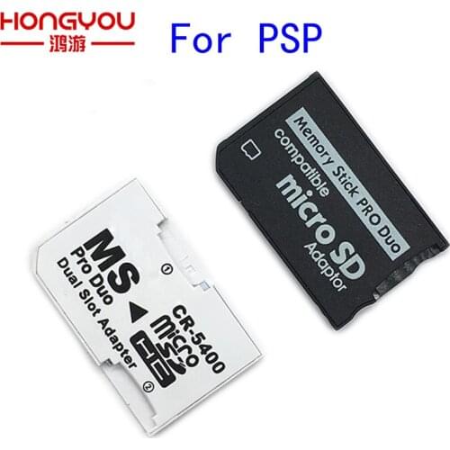 Single and Dual Slot Card Reader New Micro SD SDHC TF to MS Memory Stick Pro Duo Reader for PSP Card Adapter