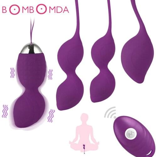 Vaginal Kegel Ball Vibrator Sex Toys for Adults Women Vibrating Ben Wa Geisha Balls Remote Control Vagina Tight Exercise Trainer