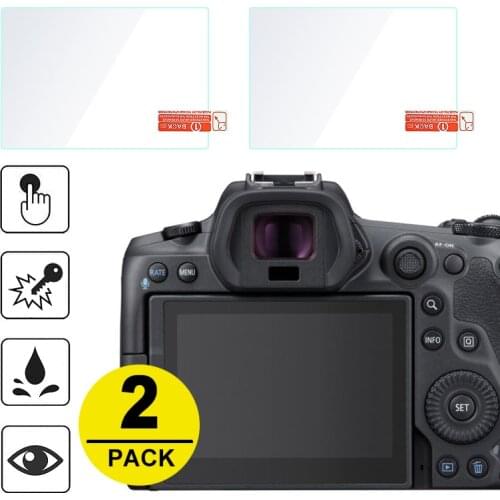2x Tempered Glass Screen Protector for Canon EOS R5 / EOS R6 M50 Mark II Mirrorless Digital Camera