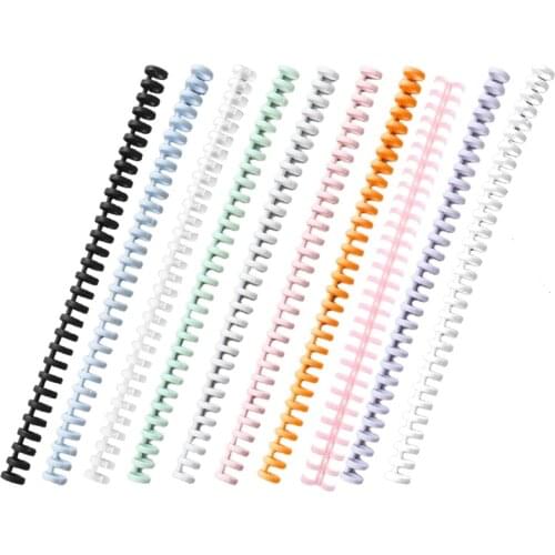 10 Pcs 30 Holes Circles Ring Spiral A4 Notebook Binding Clips Loose-leaf Paper Book Scrapbook Album Binder Ap07 21 Dropship