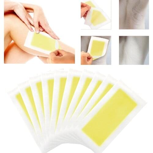 10 Pieces Body Hair Removal Wax Strip Paper Depilatory Waxing Paper Epilator Skin Beauty
