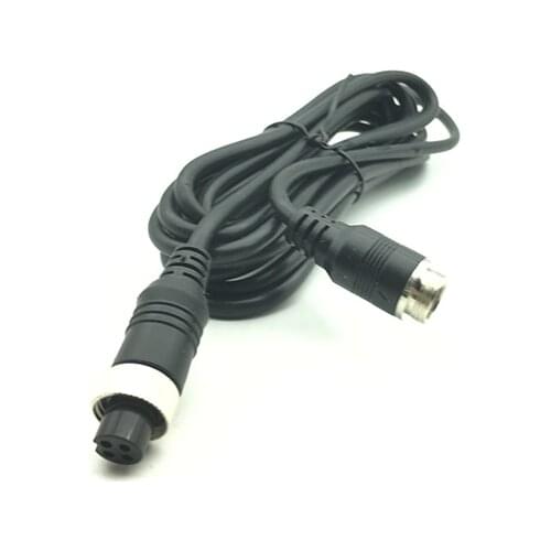 3 Meter Aviation Head Connecting Line Wire Audio Video Extension Cable Vehicle Mounted Monitoring Accessories 4-Core Cord 2Pcs