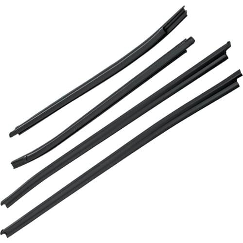 4X Outer Window Seal Rubber Weather strips for Toyota Hilux Double Cab 2005 2006 2007 2008 2009 2010 2011 2012 2013 2014 2015