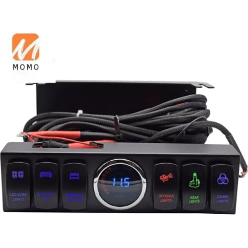 Auto On-Off LED Car Switch Box Universal Touch Panel with Harness and Label Stickers Car Atvs Accessories Auto Lighting System