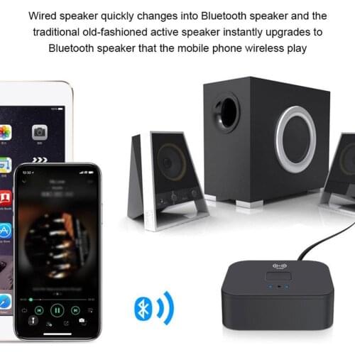 Bluetooth-compatible 5.0 Audio Receiver Wireless Transmitter NFC Car Wireless Speaker Adapter 3.5mm AUX+2 RCA