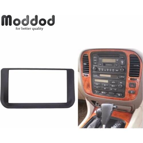 Double Din Radio Fascia for Lexus LX470 Toyota LC100 Stereo Panel Dash CD Trim Installation Kit Frame Facia