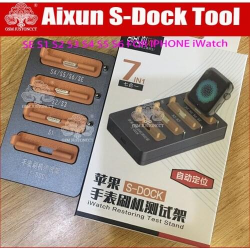 JCID Aixun S-Dock Watch Restore Tool for Apple Watch S1 S2 S3 S4 S5 S6 38mm 42mm 40mm 44mm iWatch iBus Test Stand restore tool