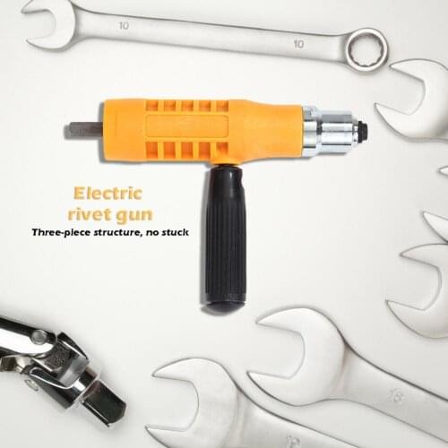 Electric Rivet Nut Gun Insert Nuts Riveting Tool Cordless Riveting Drill Adapter Three-Piece Structure and No Stuck