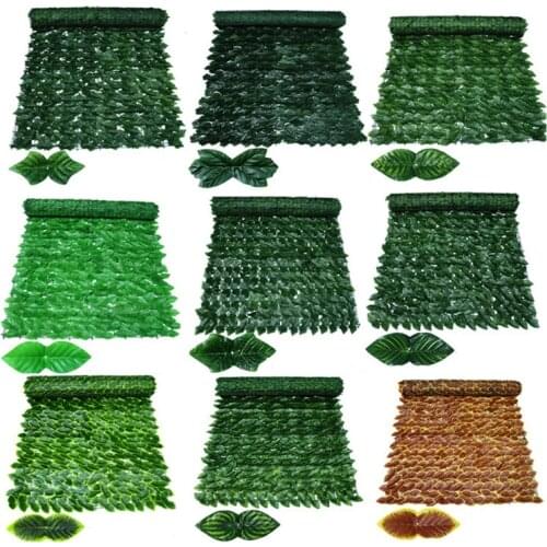 Artificial Fence Leaf Fence Wall Privacy Protect Screen Wall Ivy Garden Courtyard Green Fence Home Balcony Privacy Decorative