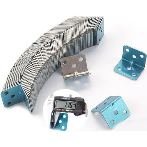 50Pcs Stainless steel 90 Degrees Right Angled Connector Fittings Cupboard&chairs Wood Connector 6 mounting screw holes 35x28mm