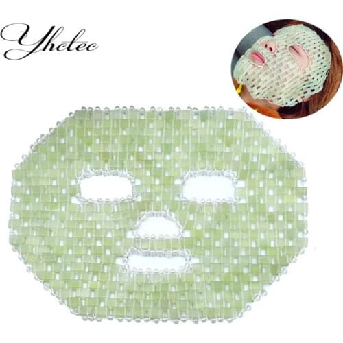 Mask Hand Made Crystal Sleep Mask Natural Amethyst Face Mask Cold Therapy Facial Mask Rose Quartz Sleeping Masks CoolingMassager