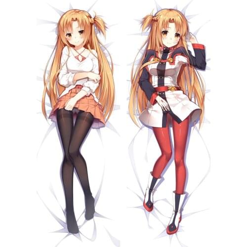 Kawaii Gift Yuuki Asuna Cover Cushion OtakuSword Art Online Pillow Case Anime Dakimakura Body Hugging Cosplay Waifu Pillowcase