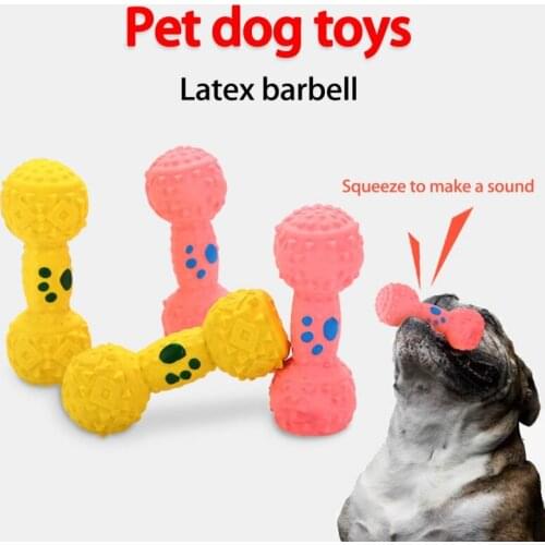 Squeaky Pet Toys For Small Dogs Rubber Bone Resistance To Bite Dog Toy Teeth Cleaning Chew Training Toys Pet Dog Accessories
