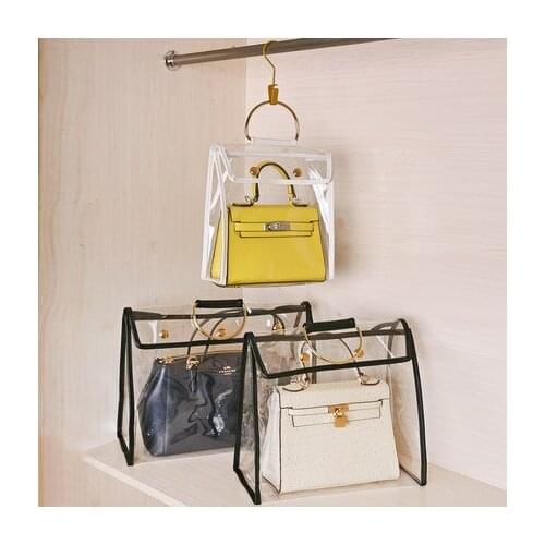Hot Sell Full PVC Dust Bag For Handbag Storage Multi Size Transparent Bag Wardrobe Dustproof Handbag Organizer Bag